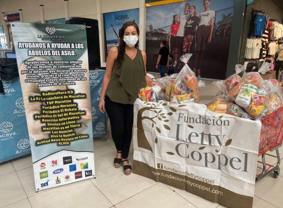 $!Fundación Letty Coppel formó parte de la colecta “Ayúdanos a ayudar a los abuelos del Asilo”, apoyando con alimento al Asilo de Ancianos La Inmaculada.