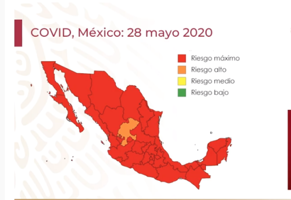 Terminará México la Jornada de Sana Distancia en riesgo extremo, según el semáforo de Covid-19
