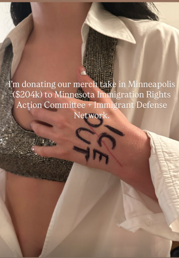 $!Dona Lorde 200 mil dólares a la Red de Defensa de los Inmigrantes