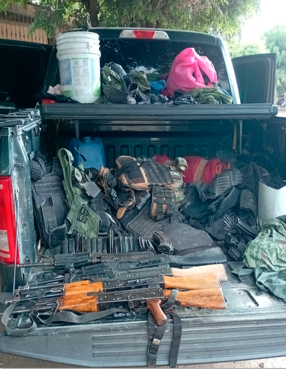 $!Guardia Nacional asegura armamento y equipo táctico en Costa Rica, Culiacán