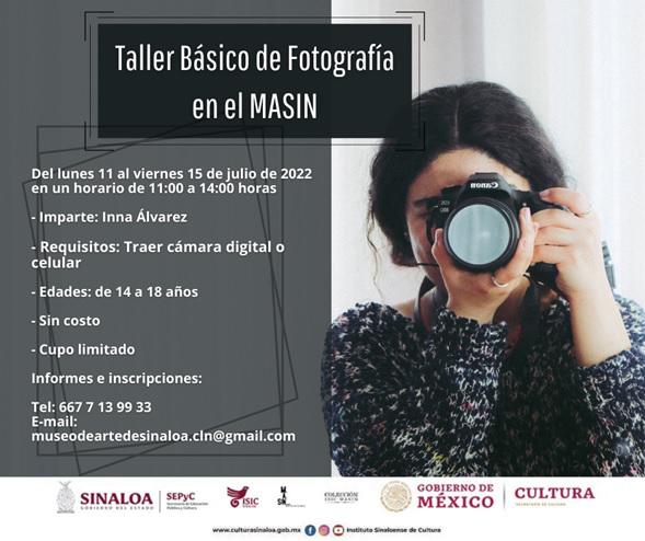 Invitan al Taller Básico de Fotografía en el Masin
