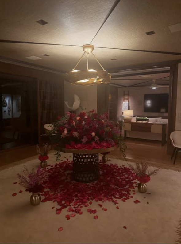 $!Comparten Peso Pluma y Kenia Os, imágenes de cómo celebraron su 14 de febrero