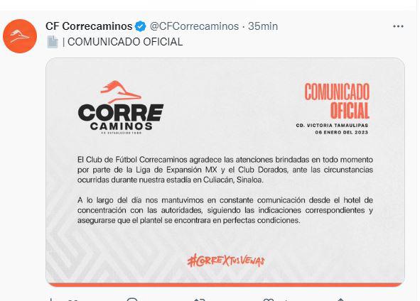 $!Correcaminos regresa a casa tras vivir el Jueves Negro en Culiacán