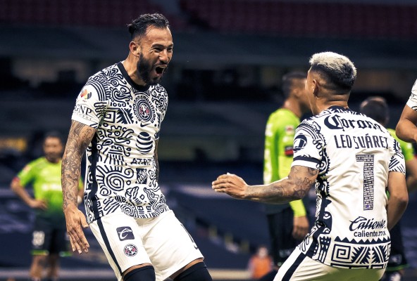 Con goles de Aguilera y Roger Martínez, América venció a Bravos.