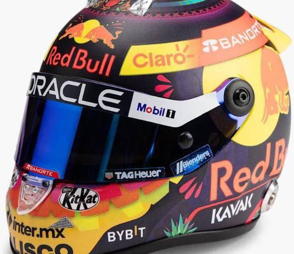 Así será el casco de Checo Pérez en el GP de México