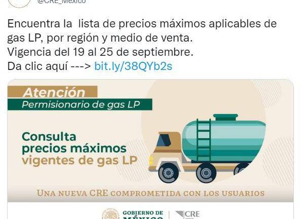 Suben 51 centavos promedio precios del gas LP en Sinaloa