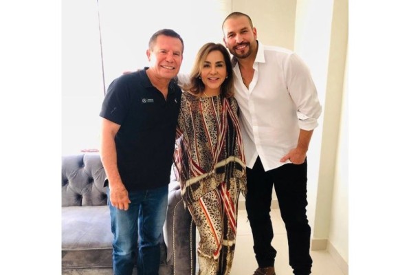 Julio César Chávez, Myriam Escobar y Rafael Amaya.