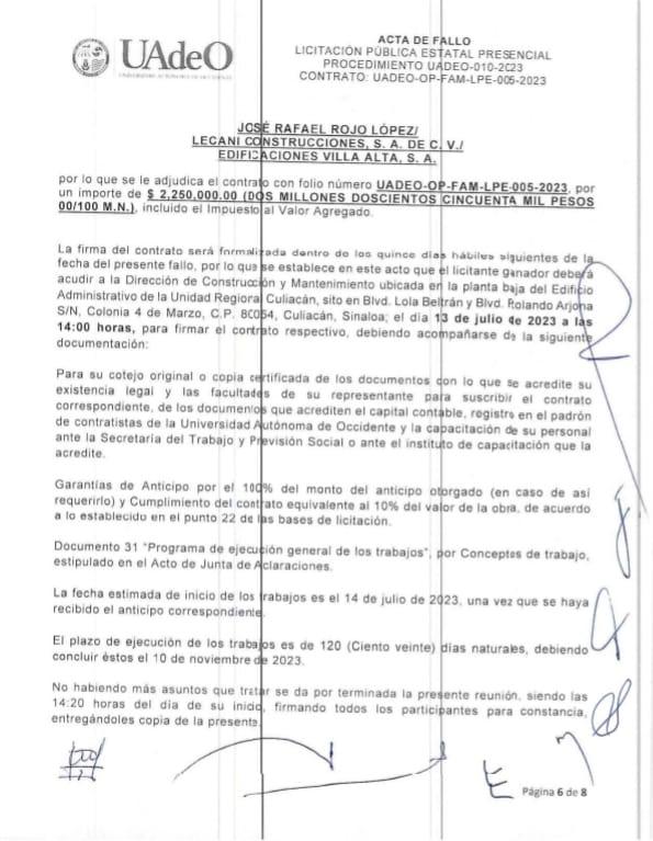 $!UAdeO destinará $37 millones a construcción de edificios