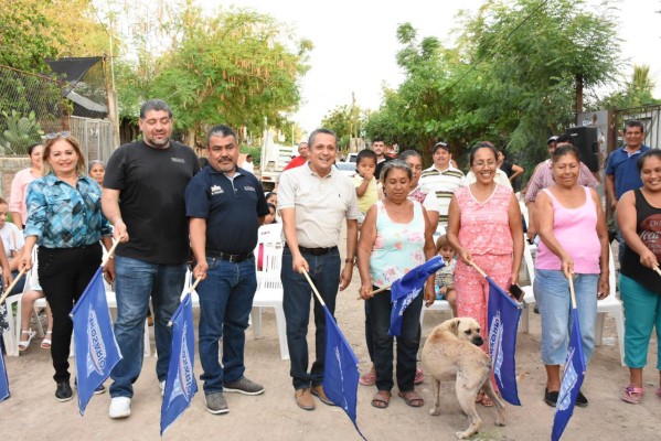 En Rosario, dan banderazo para obras de agua potable en la Colonia Pedro Ibarra