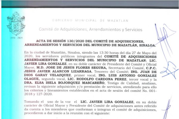 Aparece otro proveedor favorito y multifuncional del Gobierno de Mazatlán
