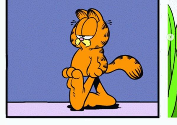 El gato perezoso Garfield cumple 43 años