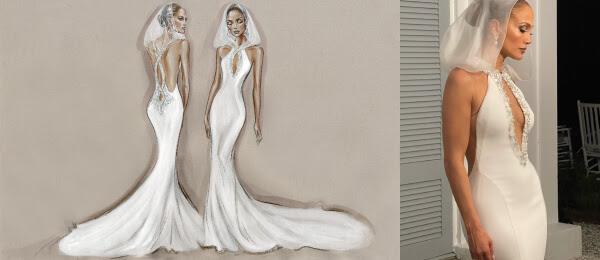 $!Comparte Jennifer Lopez detalles de su vestido de novia creado por Ralph Lauren