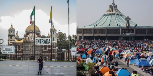 La Basílica de Guadalupe, vacía por primera vez un 12 de diciembre (FOTOS)