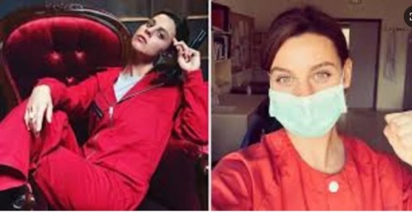 Por Covid-19, actriz de La Casa de Papel deja la actuación y se convierte en enfermera