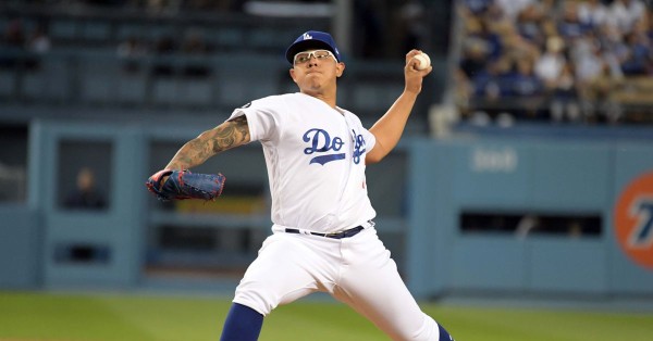 Salida de contrastes para Julio Urías en paliza de Dodgers a Rockies