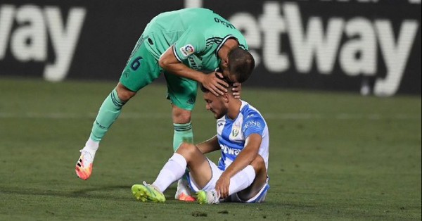 El Leganés desciende de división. (Fotos: Twitter @cdleganes y @realmadri)