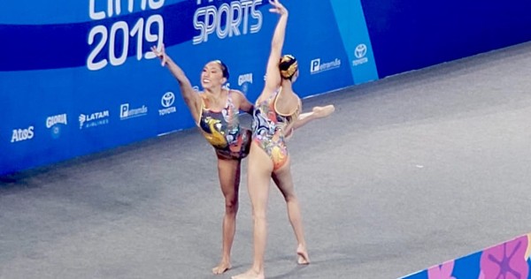 Nuria Diosdado y Joana Jiménez ganan medalla de plata en natación artística de Lima 2019