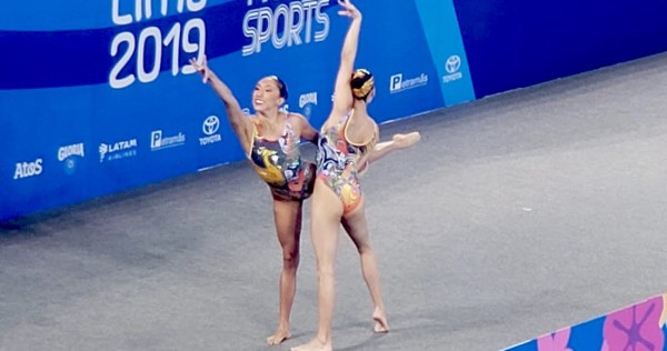Nuria Diosdado y Joana Jiménez ganan medalla de plata en natación artística de Lima 2019