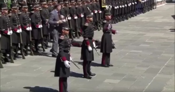 El cadete que cayó “con honor”, según Peña, perdió dientes, tuvo esguince y traumatismo craneoencefálico