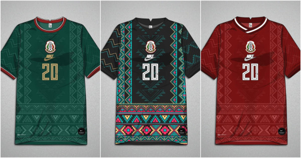 Diseñador fusiona la playera de la selección mexicana con trajes típicos zapotecos
