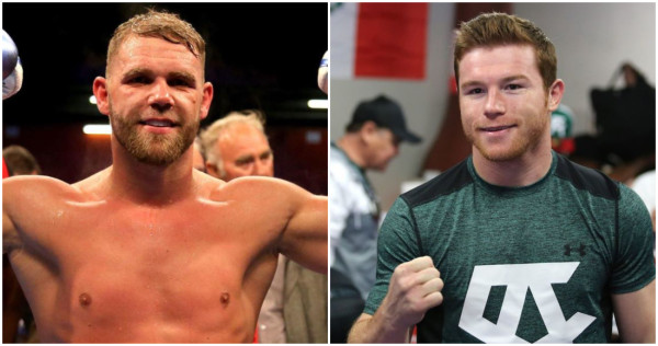 Billy Joe Saunders y el Canelo Álvarez.
