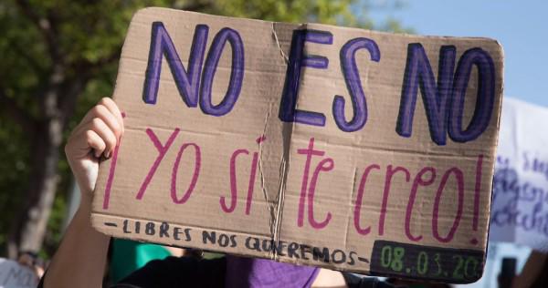 Mujeres durante una protesta por el aumento de las agresiones al sexo femenino.