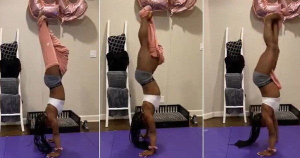 VIDEO: La gimnasta Simone Biles muestra su fuerza y equilibrio en un desafío parada de manos