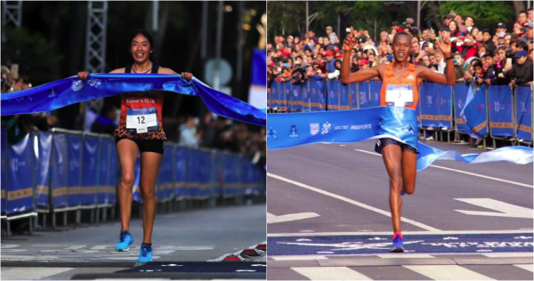 Una mexicana y un keniata se coronan como los ganadores del Medio Maratón de la CDMX