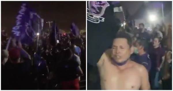 VIDEO: Aficionados del Mazatlán FC arman fiesta afuera de El Kraken y se olvidan de la sana distancia