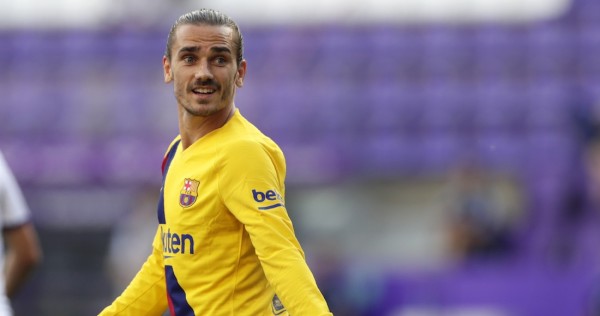 Antoine Griezmann, del Barcelona, durante el partido contra el Valladolid por La Liga española.