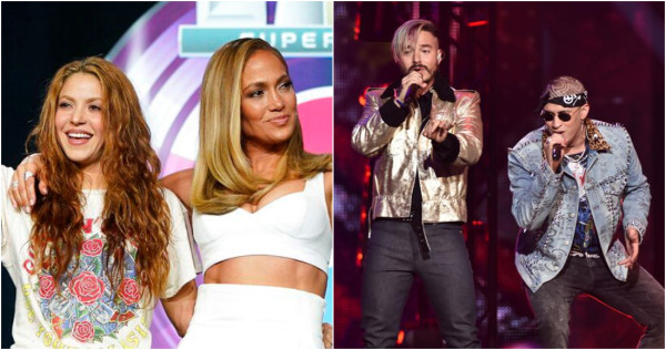 Bad Bunny y J Balvin son los invitados sorpresa de Shakira y JLo para su show en el Super Bowl