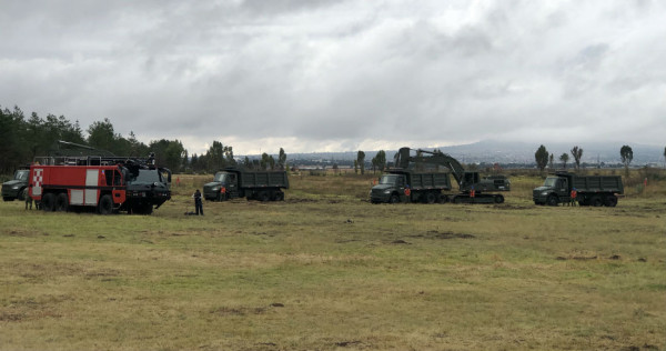 Dan banderazo oficial a la construcción del aeropuerto de Santa Lucía