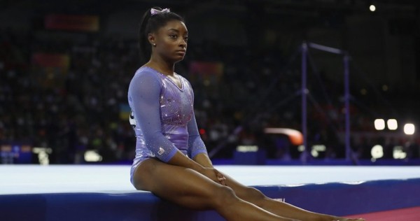 La gimnasta Simone Biles.