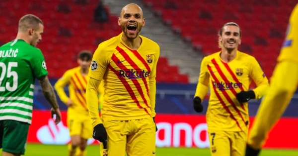 Por tercer partido consecutivo volvió a marcar Antoine Griezmann y se evidenció su conexión con Martin Braithwaite. Foto: Twitter @FCBarcelona