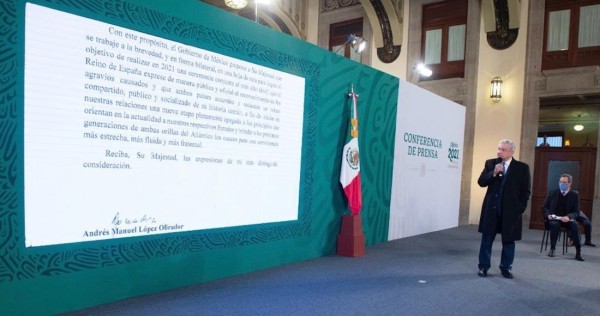 AMLO revela la carta al rey de España: pide que acepte crímenes de la conquista y que se disculpe
