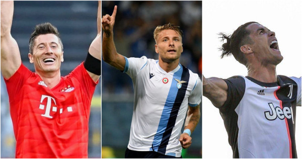 Cristiano presiona a Immobile y apunta a Robert Lewandowski en la carrera por la Bota de Oro