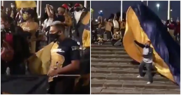 Aficionados de Pumas ignoran la sana distancia y se reúnen (otra vez) afuera del estadio CU