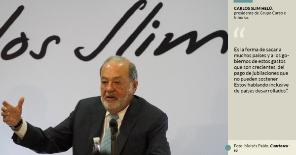 Carlos Slim propone jubilación a los 75 años en México