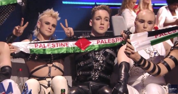 Eurovision regaña a Madonna por exhibir una bandera palestina durante su participación