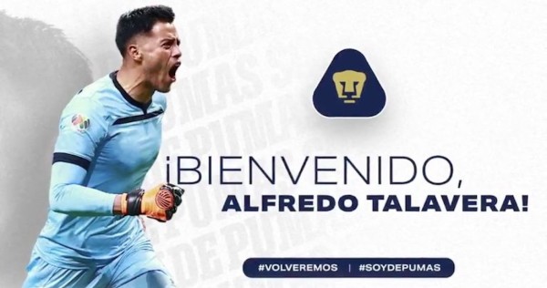Pumas acaba con los rumores y hace oficial la llegada del guardameta Alfredo Talavera