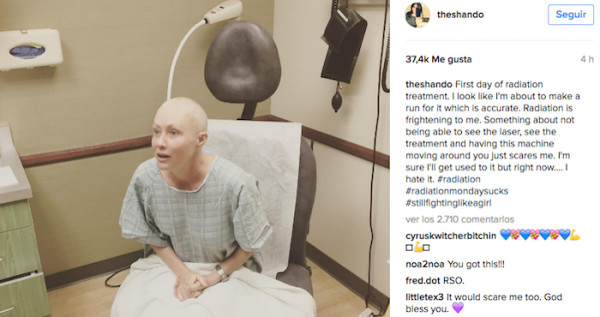 Shannen Doherty inicia sesiones de radioterapia para combatir su cáncer de mama