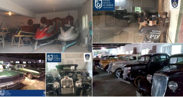 Autoridades catean casa de Raymundo Collins en Morelos; hallan 41 autos de lujo, motos y más