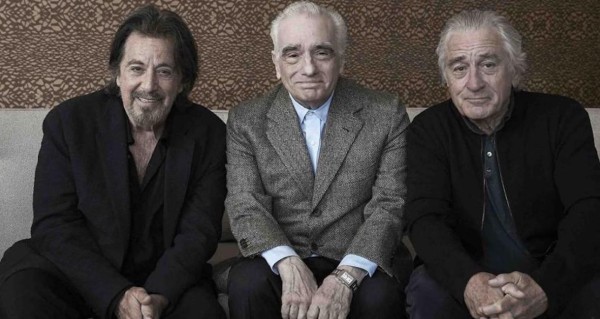 De izquierda a derechaAl Pacino, Martin Scorsese y Robert De Niro.