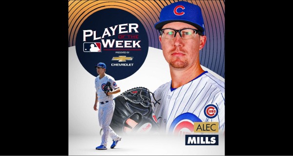 Alec Mills se llevó todos los honores como Jugador de la Semana de la Liga Nacional.