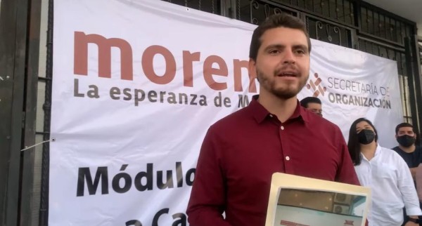 Alonso Ramírez, hijo de ex dirigente nacional de Morena, se registra por la Presidencia Municipal de Culiacán