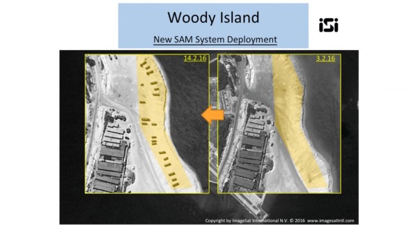 Las imágenes con los supuestos misiles en la playa de la isla.