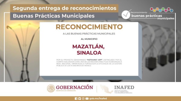 Segob y organizaciones civiles reconocen a Mazatlán por la app MZTourist y micrositio sobre el Covid-19