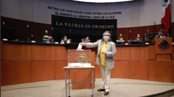 Senadora Imelda Castro Castro. Foto: Tomada de Twitter.