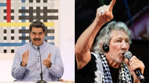 Nicolás Maduro regaló una guitarra a Roger Waters para agradecerle sus críticas a las sanciones de EU