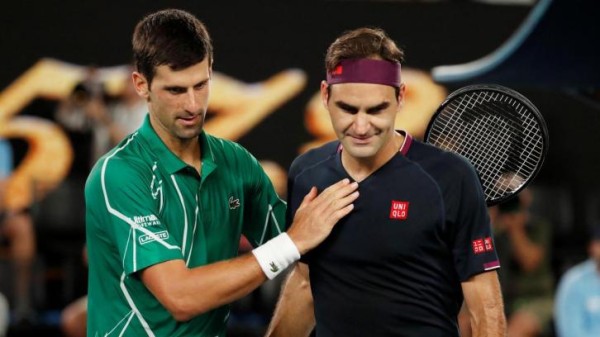 Para Novak Djokovic, Roger Federer es posiblemente el mejor tenista de la historia